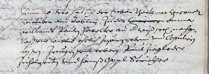 Trauungsbuch 01,02,03/01 (1630-1647) Haag, Seite 105, Bild C_1951