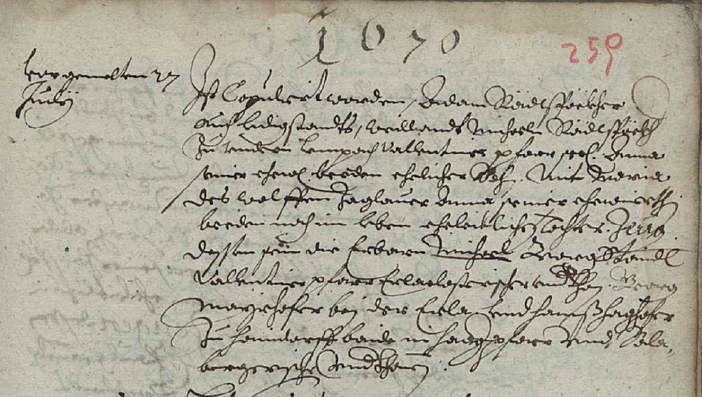 Trauungsbuch 02/02 (1647-1699) Haag, Seite 259, Bild C_4949