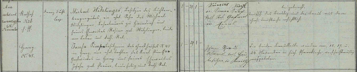 Trauungsbuch 02/08 (1859-1887) Haag, Seite 403, Bild C_6411