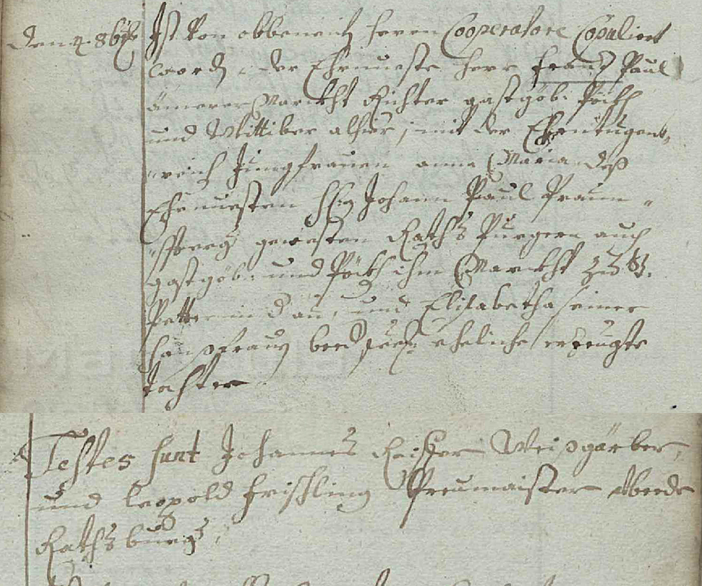 Trauungsbuch 02/03 (1705-1770) Haag, Seite 266, Bild C_5225