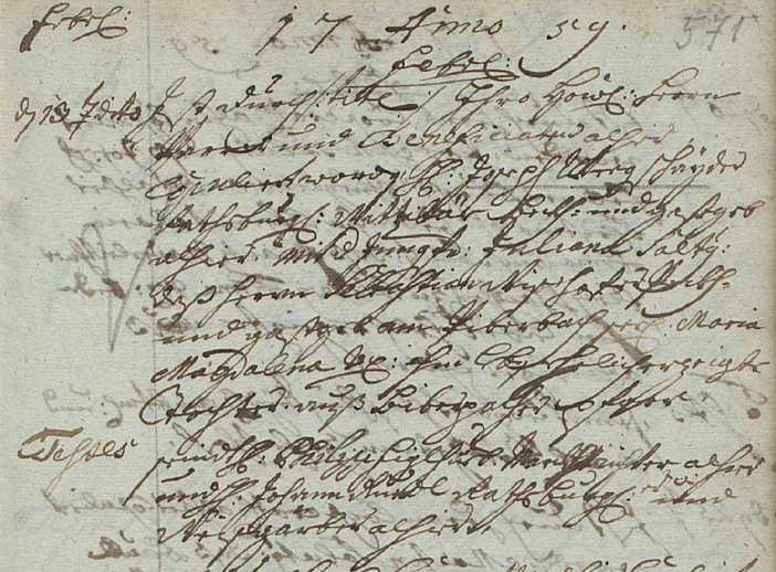 Trauungsbuch 02/03 (1705-1770) Haag, Seite 571, Bild C_5523