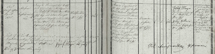 Trauungsbuch 02/07 (1817-1858) Haag, Seite 376, Bild C_6027