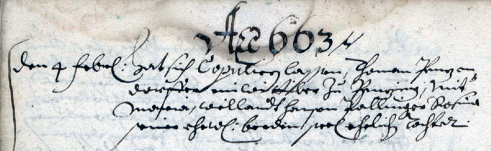 Trauungsbuch 02/02 (1647-1699) Haag, Seite 164, Bild C_0164
