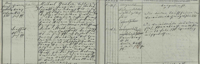 Trauungsbuch 02/08 (1859-1887) Haag, Seite 185, Bild C_6289