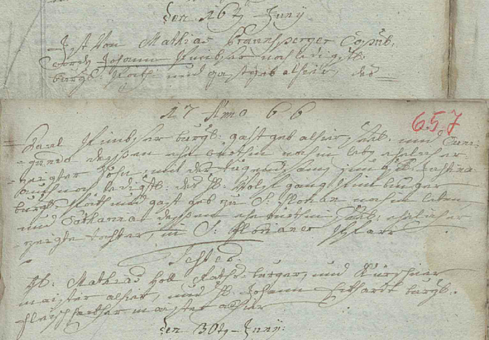Trauungsbuch 02/03 (1705-1770) Haag, Seite 656, Bild C_5420