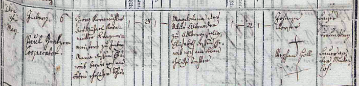 Trauungsbuch 02/05 (1784-1816) Haag, Seite 175, Bild C_5553