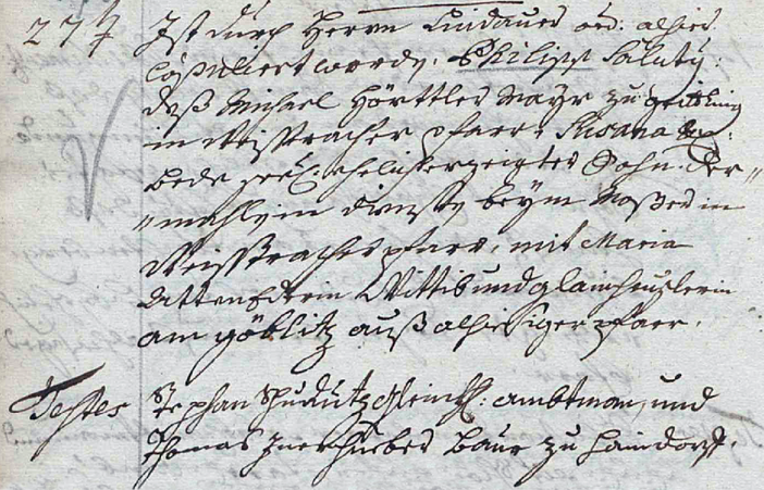 Trauungsbuch 02/03 (1705-1770) Haag, Seite 608, Bild C_5396